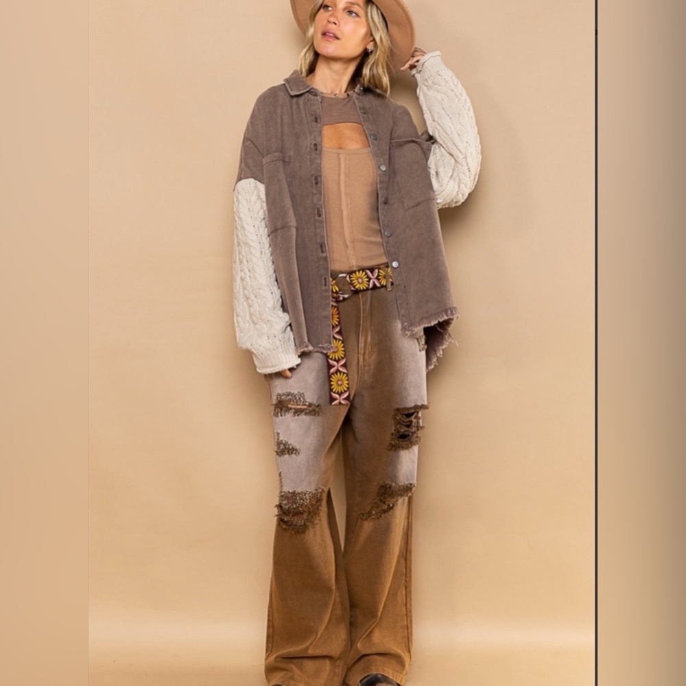 POL Brown Jacket/Shacket